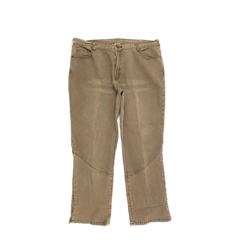 DG2‎ Slit ankle Women's size 20W Brown Denim Jeans
